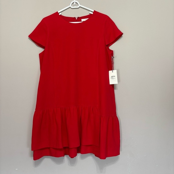 1901 Vibrant Red Casual Dress - Picture 1 of 7